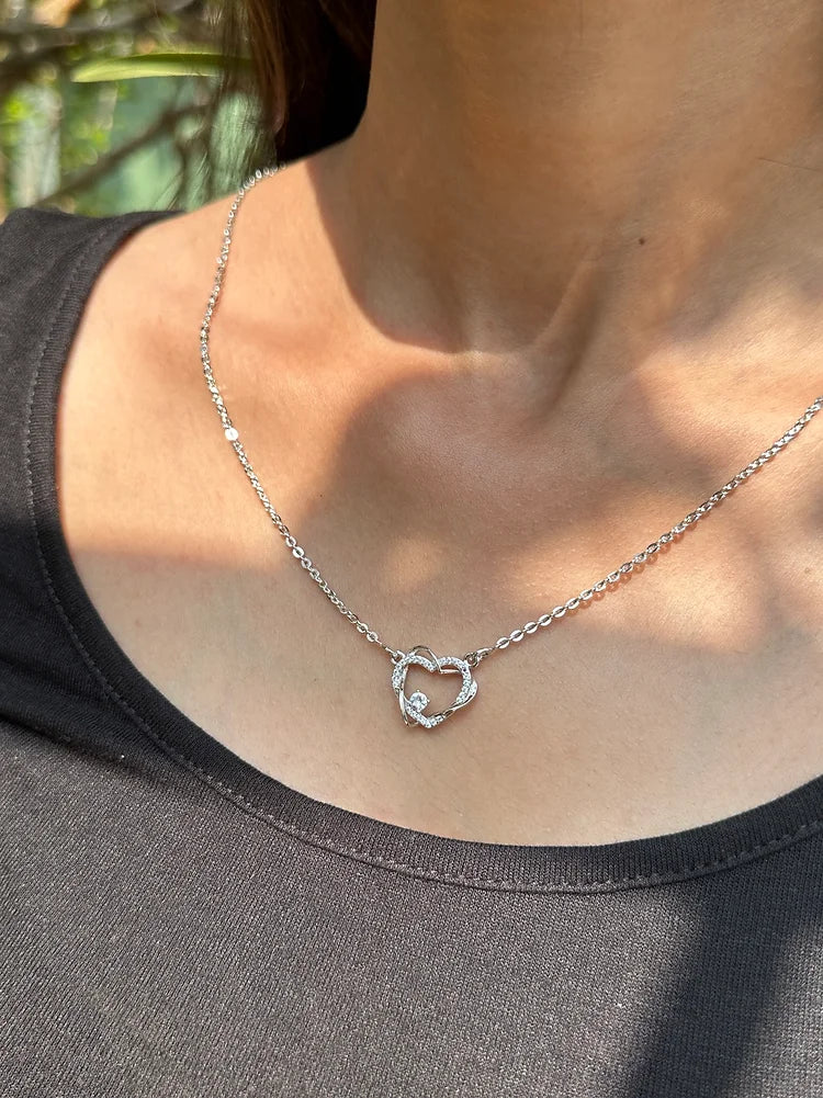 Whispering Heart Silver Necklace