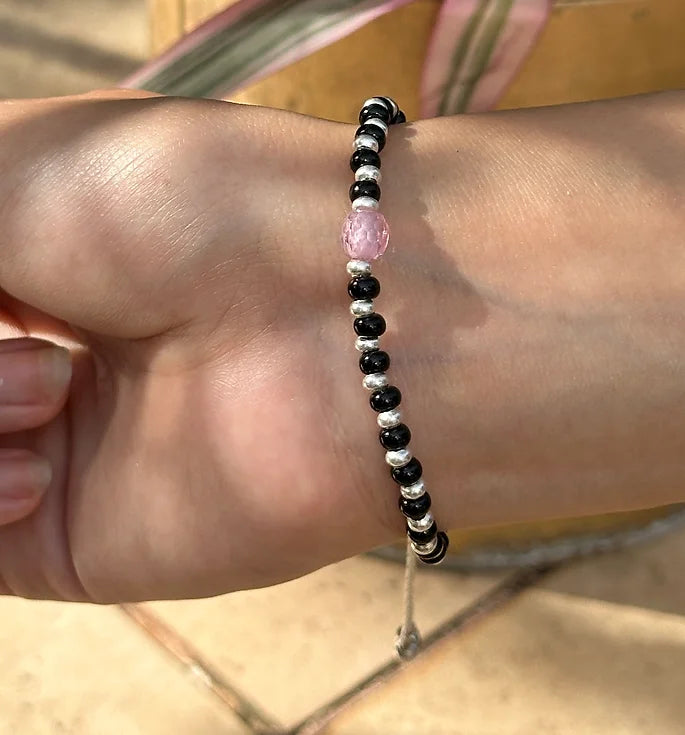 Single Beaded Silver Nazariya