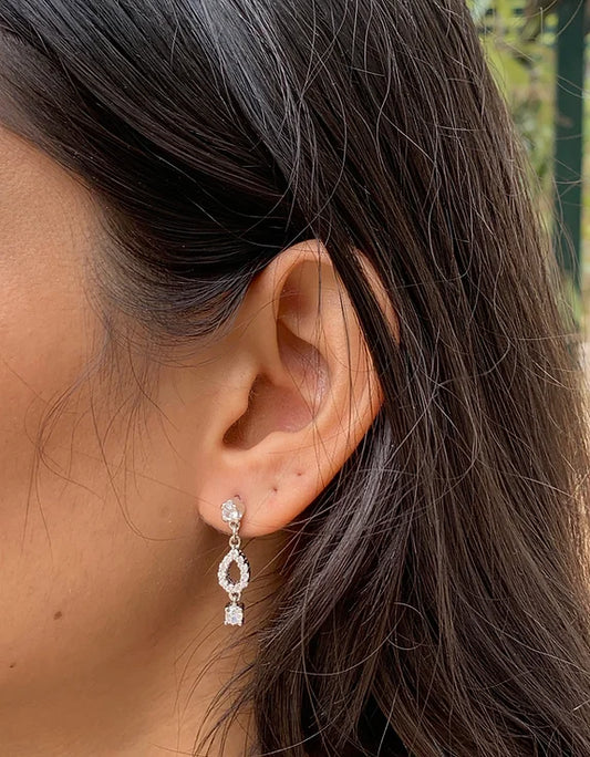925 Silver Earring With stone
