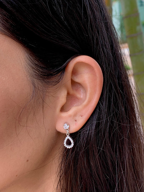 925 Silver Earring Oval hanging