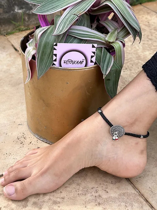 Ethnic Silver Anklet
